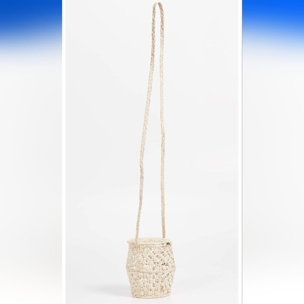 Kaanas by Anthropologie Cream Accent Basket with Intricate Design - Picture 4 of 11